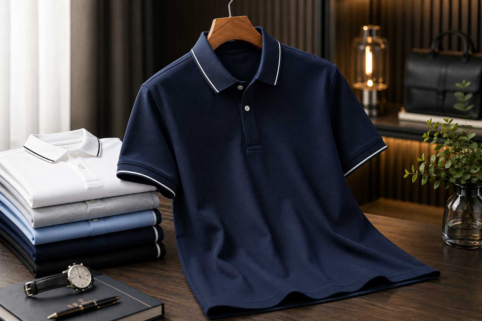 Đặt may áo thun đồng phục polo cao cấp cho doanh nghiệp